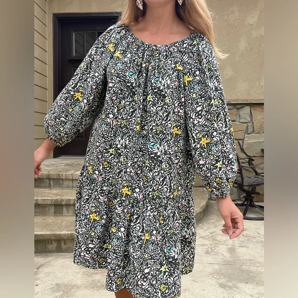 Levi’s hemp boho green peasant dress - Picture 12 of 14